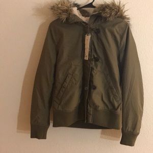 UNIQLO women military hooded jacket, NWT